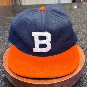 Ebbets Field Flannels Navy and Orange Cap